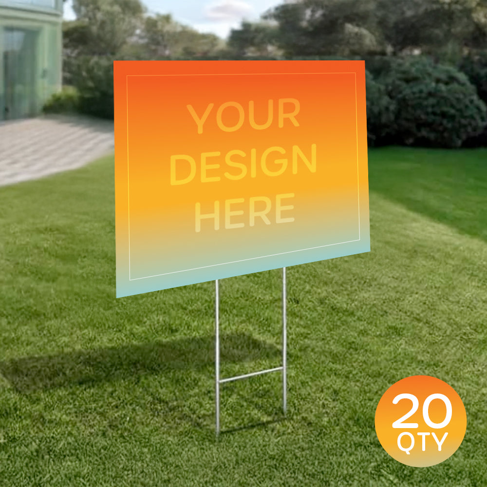Yard Signs - 4mm Coroplast Qty 20